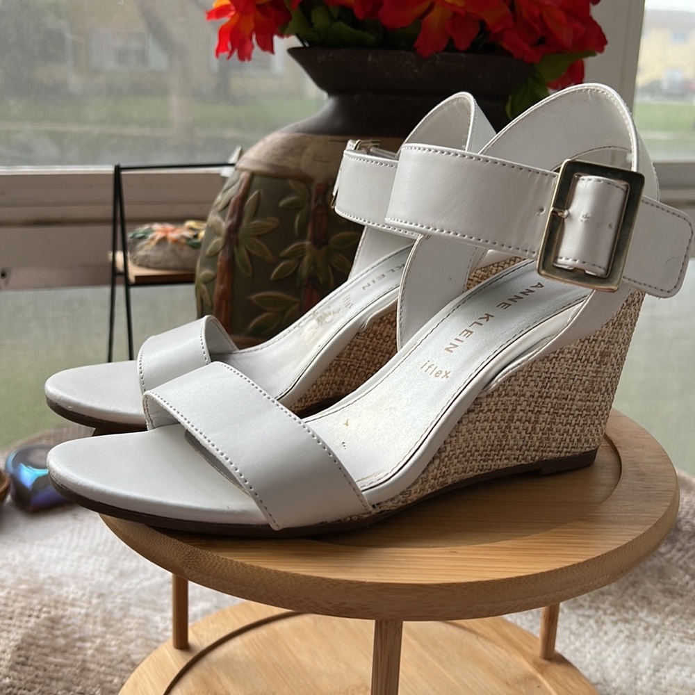 ANNE KLEIN wedge sandals
